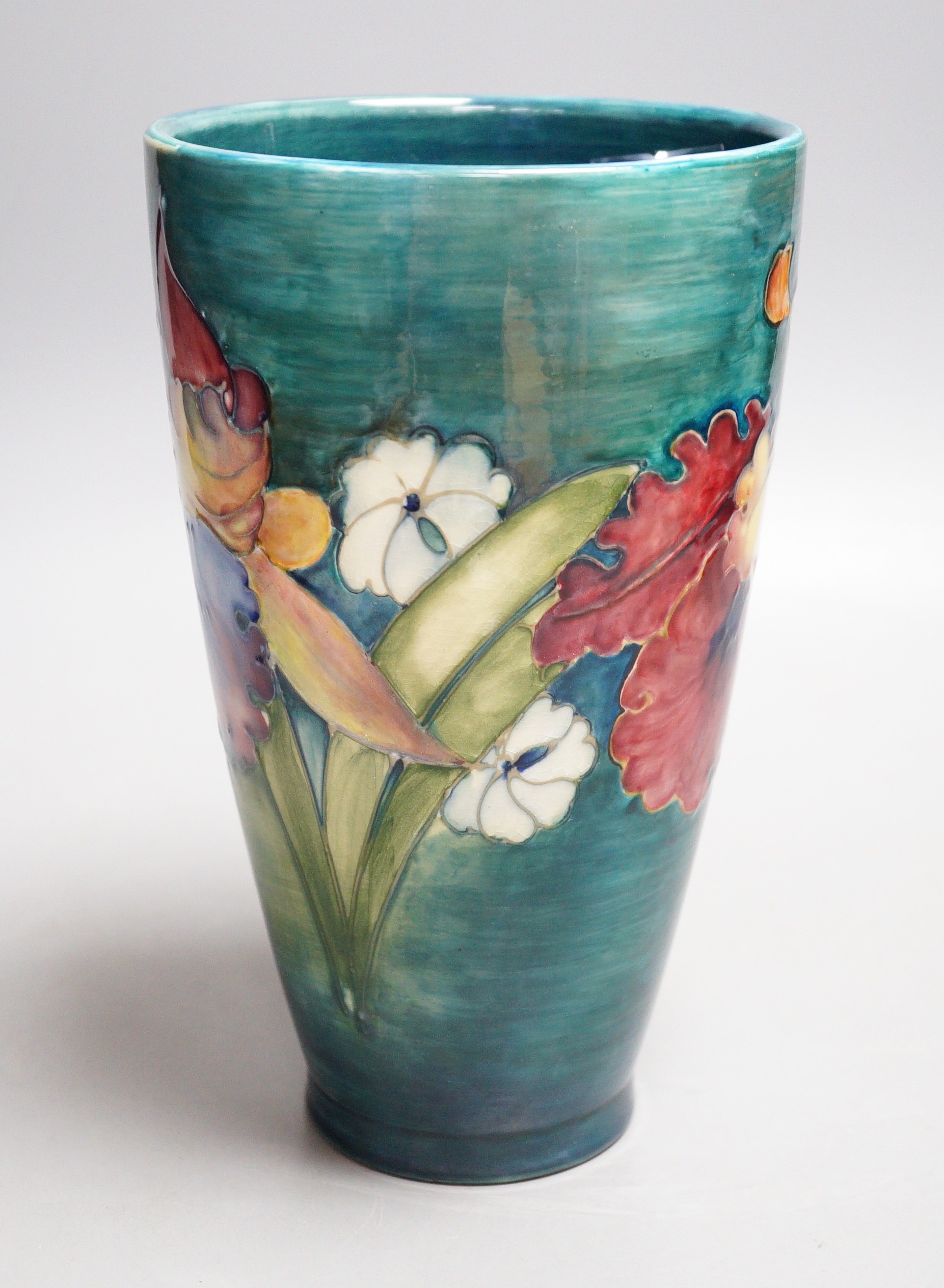 A Moorcroft ‘orchids’ pattern vase 23cm